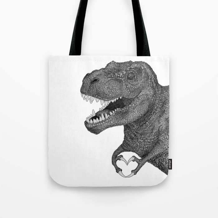 Dino Love Tote Bag