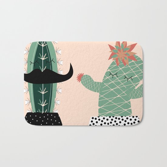 Mr. and Mrs Succulent Bath Mat