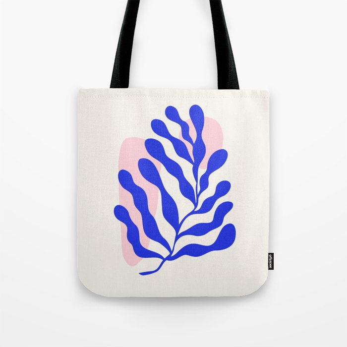 Blue Matisse Ferns Tote Bag