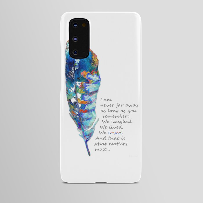 Comforting Art Colorful Feather - We Loved Android Case