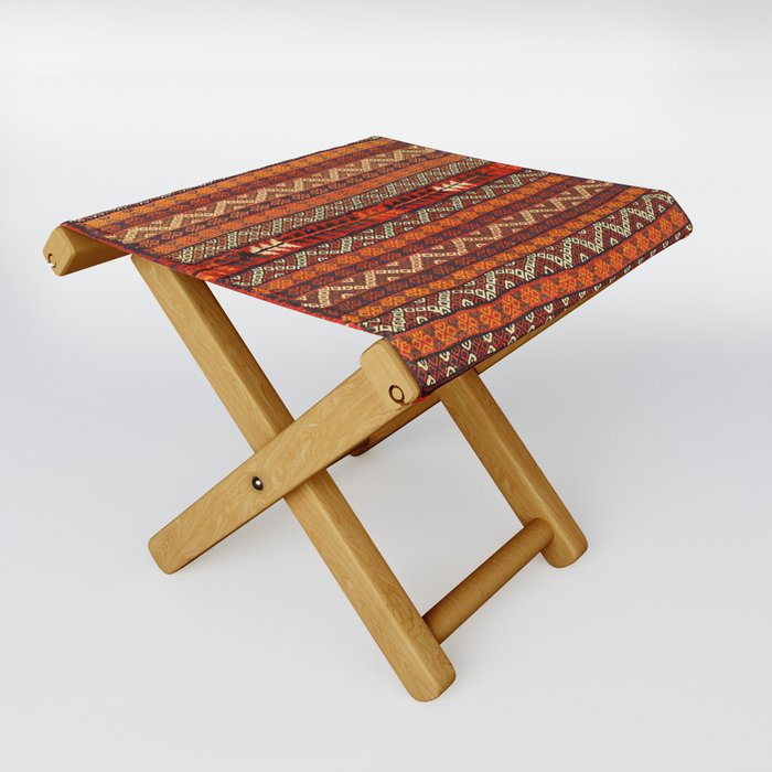 Moroccan Heritage Oriental Design Folding Stool