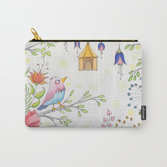 garden and bird Carry-All Pouch