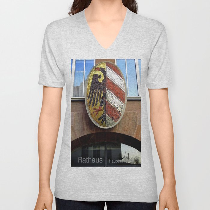Nuremberg Small Coat of Arms V Neck T Shirt