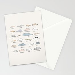 The Moody Animals (Colours) Stationery Card