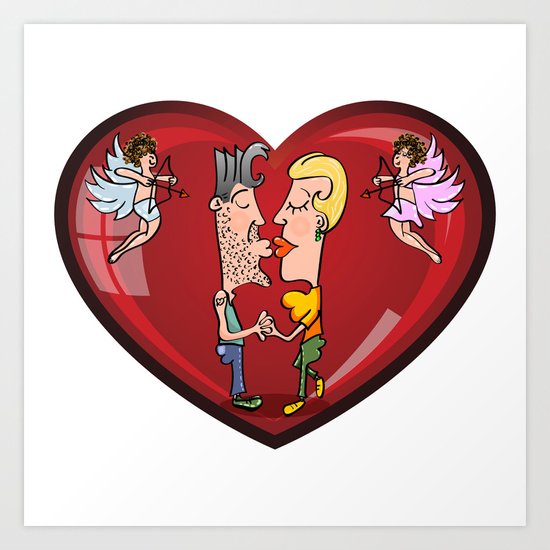 happy valentine's day Art Print