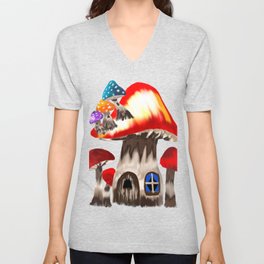 Mushroom home V Neck T Shirt