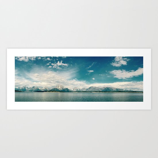 Nautical Tetons Art Print