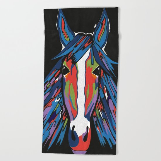 Spirited Horse Beach Towel
