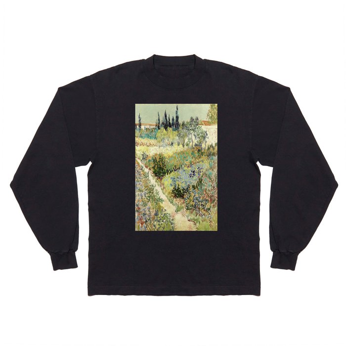 Vincent Van Gogh : Garden at Arles Long Sleeve T Shirt