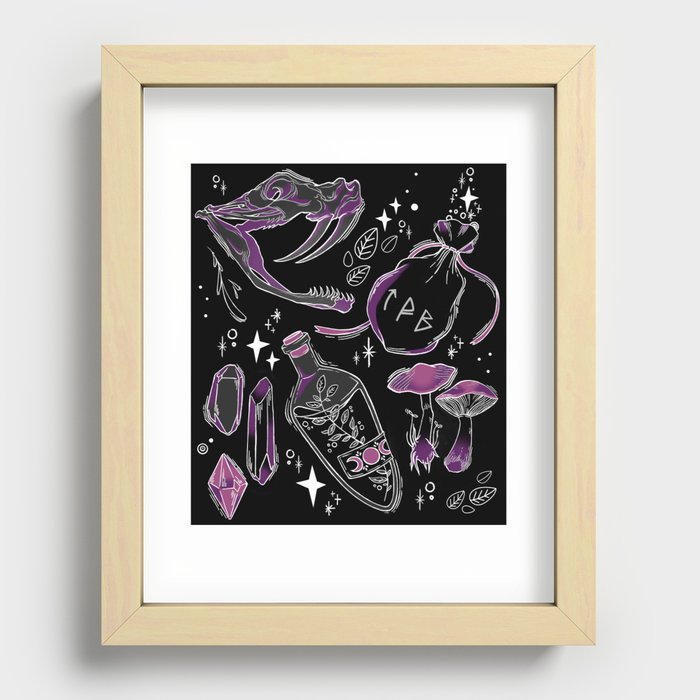 The essential for a young witch Recessed Framed Print