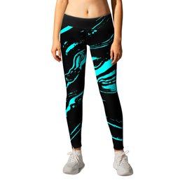 Turquoise marble Leggings