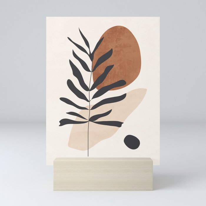 Abstract Art /Minimal Plant 12 Mini Art Print