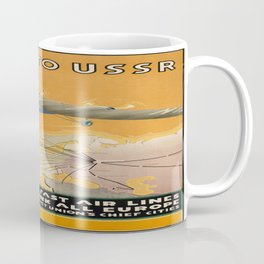 Vintage poster - By Air to USSR Mug