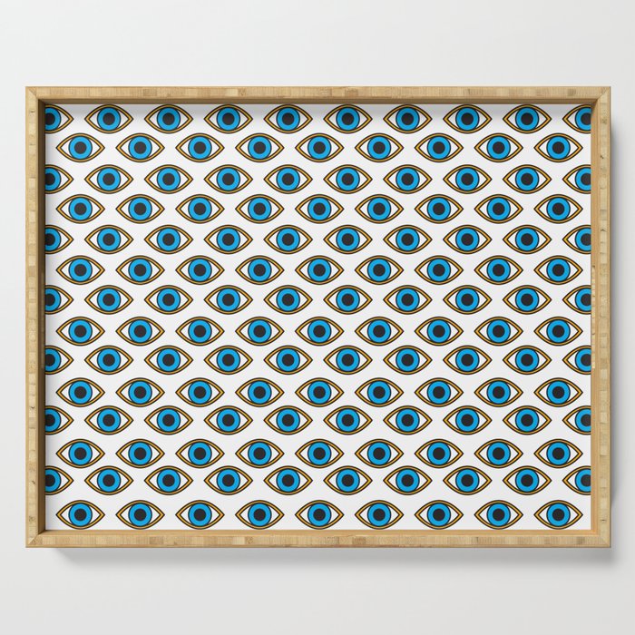 Blue eyes pattern Serving Tray