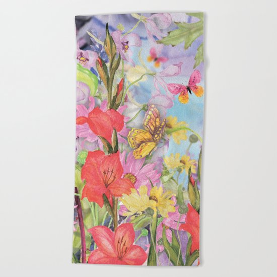 Macro Flowers #22 Beach Towel