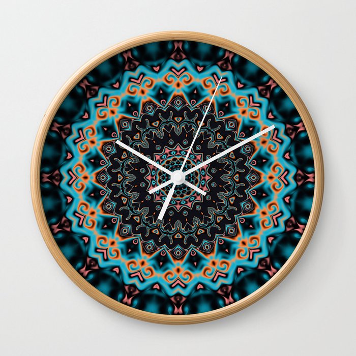 Colorful mandala Wall Clock