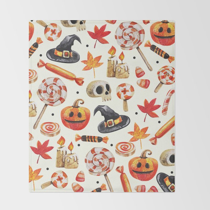 Halloween Throw Blanket By Cerenaksudikenci Society6
