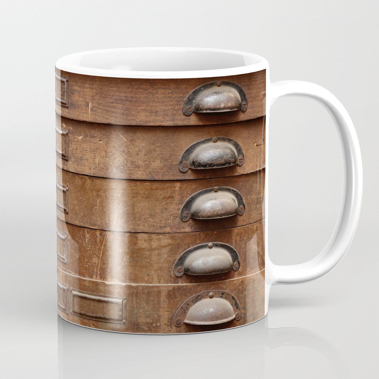 Wooden Cabinet With Drawers Coffee Mug By Skleznev Society6