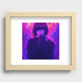 Psychedelic Aesthetic Girl Recessed Framed Print