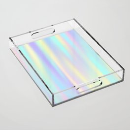 Pastel rainbow abstract Acrylic Tray