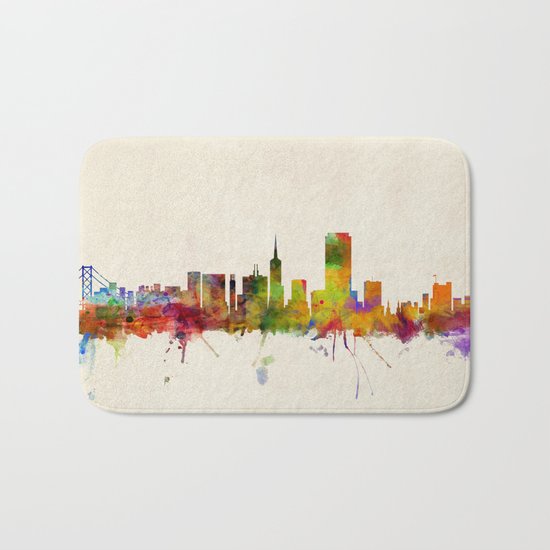 San Francisco City Skyline Bath Mat