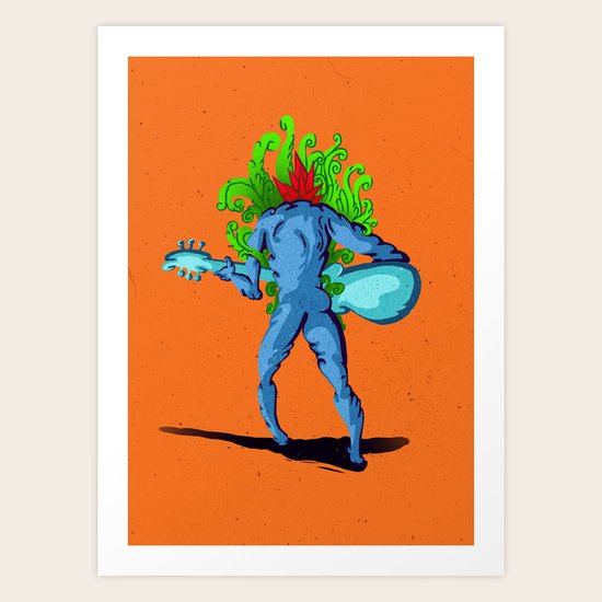 Red head Art Print
