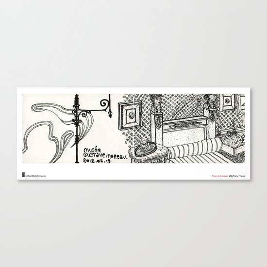 Fleur de Kookyse, "Musée Gustave Moreau" Canvas Print