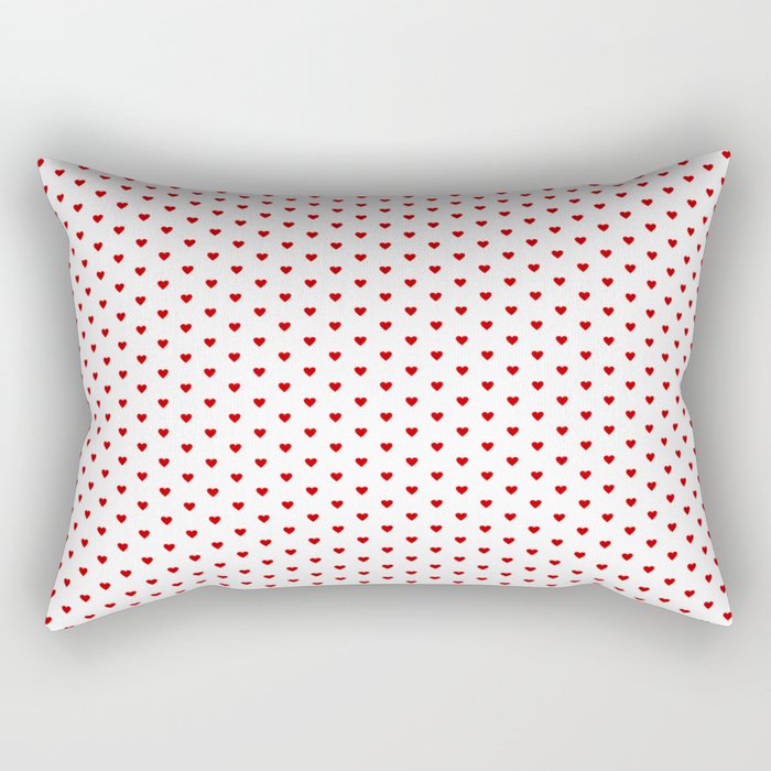 Small Red heart pattern Rectangular Pillow