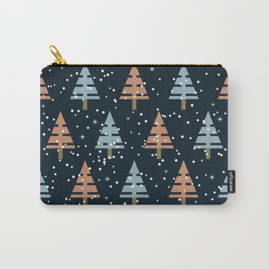 Winter. Christmas tree . Carry-All Pouch