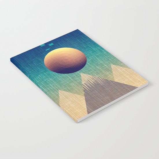Moonrise Abstract Notebook