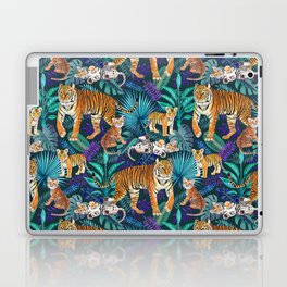 Family of Tigers (Turquoise)  Laptop Skin