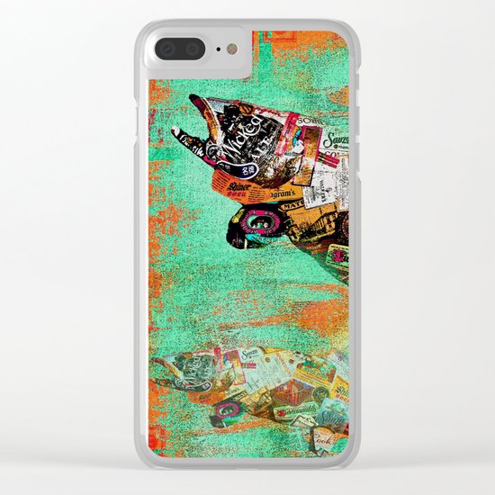 FISH AND BOURBON Clear iPhone Case
