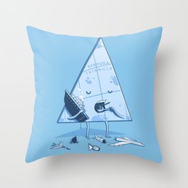 Bermuda triangle Throw Pillow