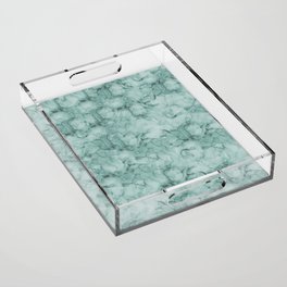 Teal inkiness 2 Acrylic Tray