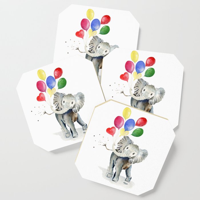 Happy Baby Elephant  Coaster