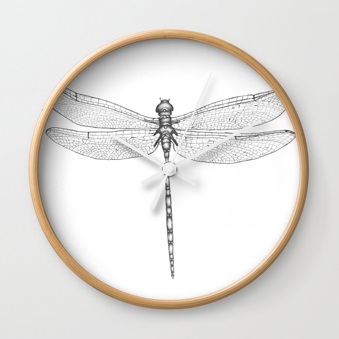 Dragonfly Wings Wall Clock