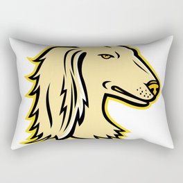 Saluki or Persian Greyhound Mascot Rectangular Pillow