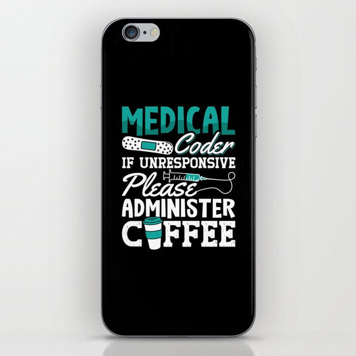 Medical Coder Coffee Assistant ICD Coding iPhone Skin