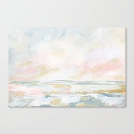 Golden Hour - Pastel Seascape Canvas Print