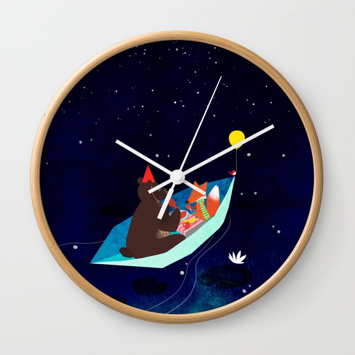 take a ride with my Paper boat Wall Clock