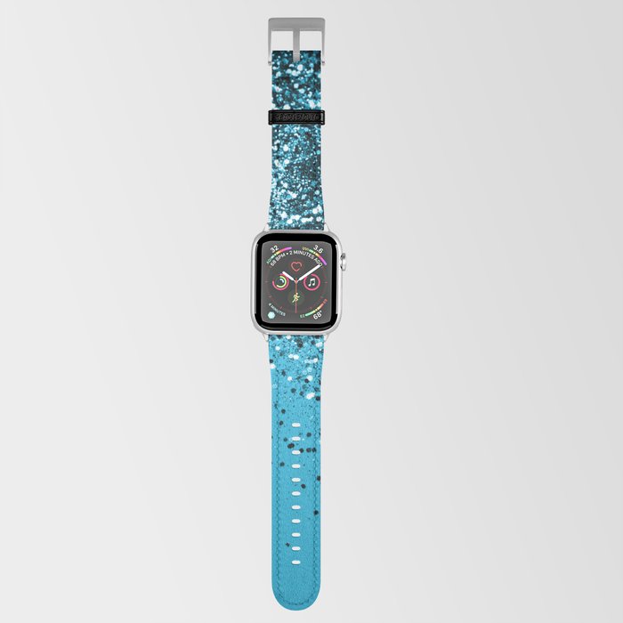 Sparkling BLUE OCEAN Glitter #2 (Faux Glitter) #shiny #decor #art #society6 Apple Watch Band