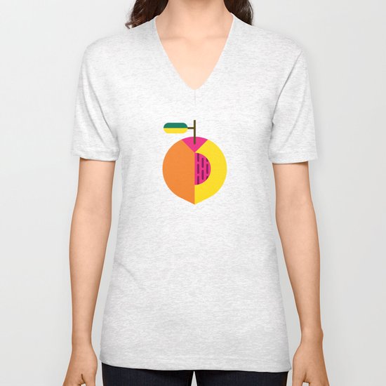 Fruit: Peach Unisex V-Neck