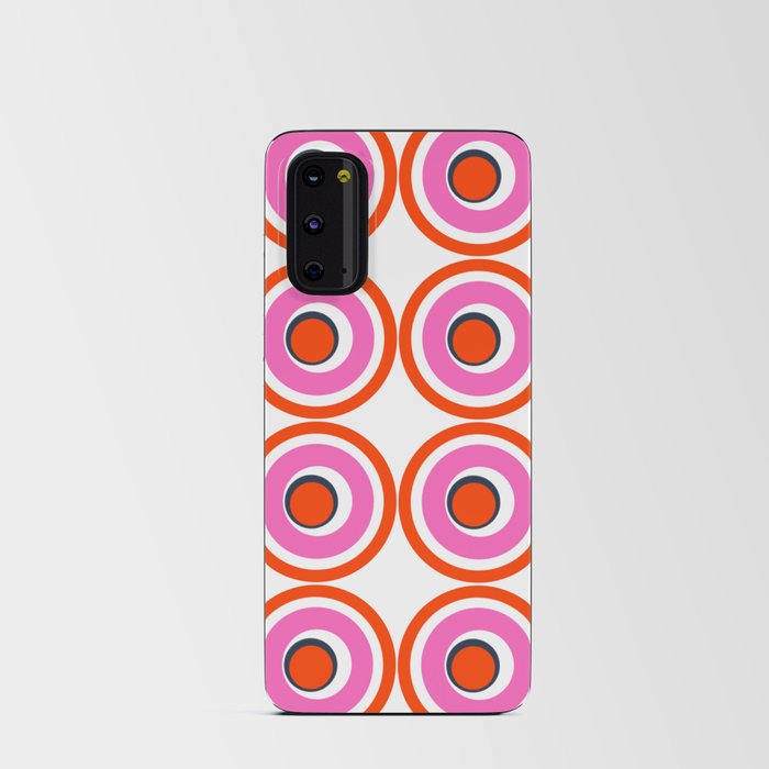 Modern Pink and Blue Skateboard Wheels Android Card Case