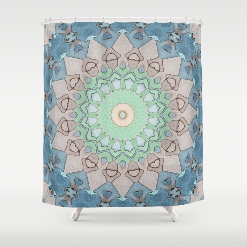 Earth Tone Pastels Mandala Shower Curtain By Perkinsdesigns Society6