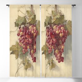  Grapes Against White Wall - Edwin Deakin Blackout Curtain