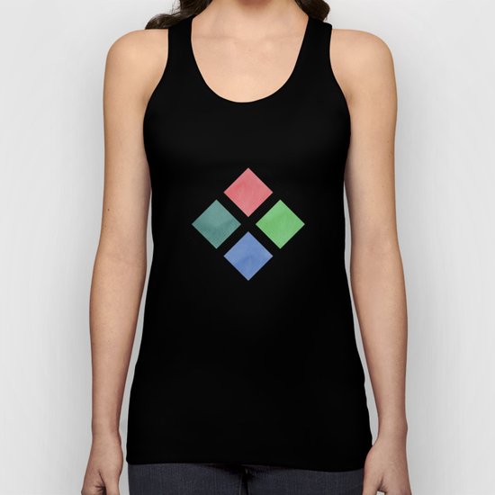 Watercolor geometric pattern Unisex Tank Top