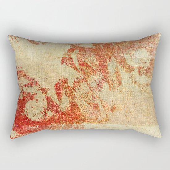 Red Clouds Rectangular Pillow