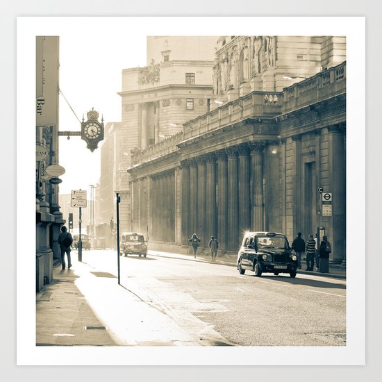 Old street that vanishes Art Print