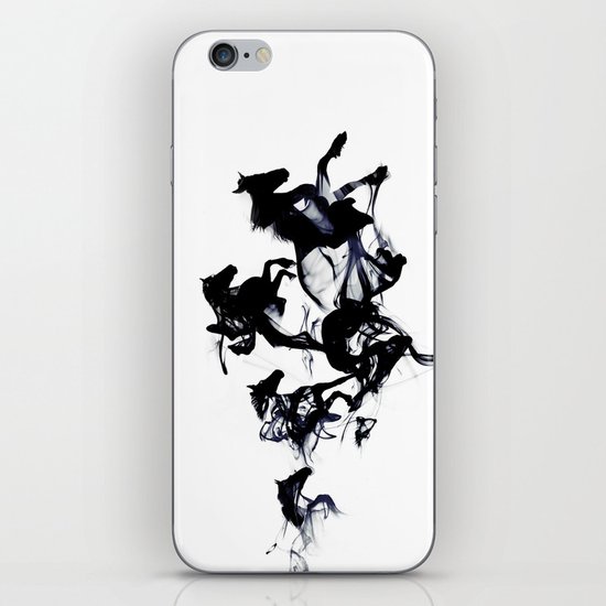 Black horses iPhone Skin