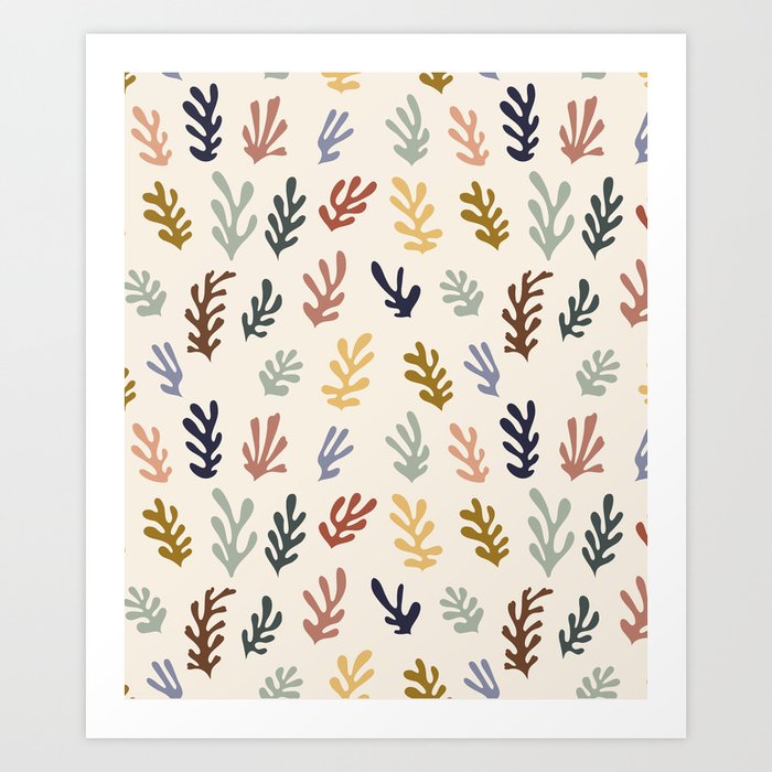 Henry Matisse Inspired Seaweed  Art Print